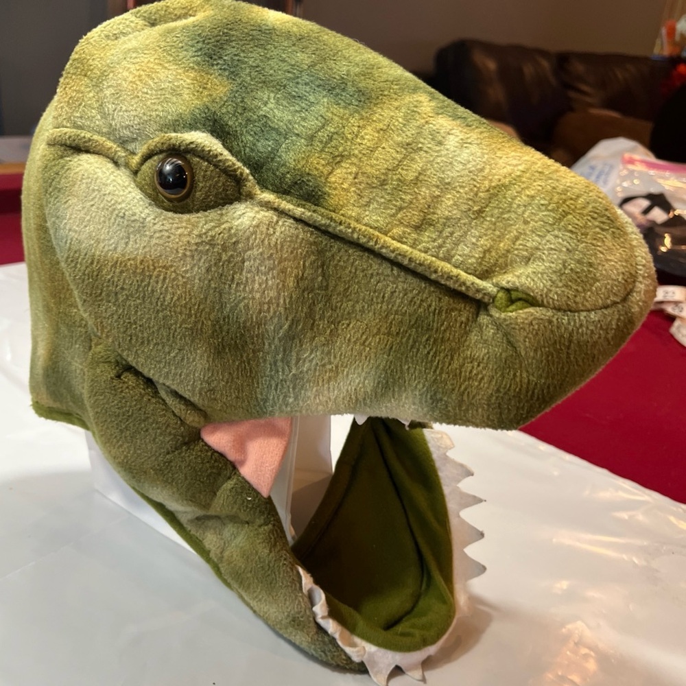Jurassic World Green Dinosaur MASK Soft CHILD OS Halloween Costume Jagged Teeth